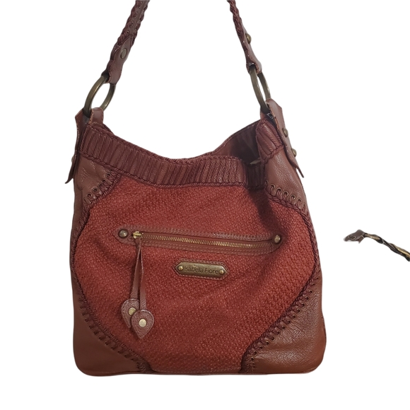 Isabella Fiore Vintage Tapestry and Leather Hobo Bag - Picture 3 of 4